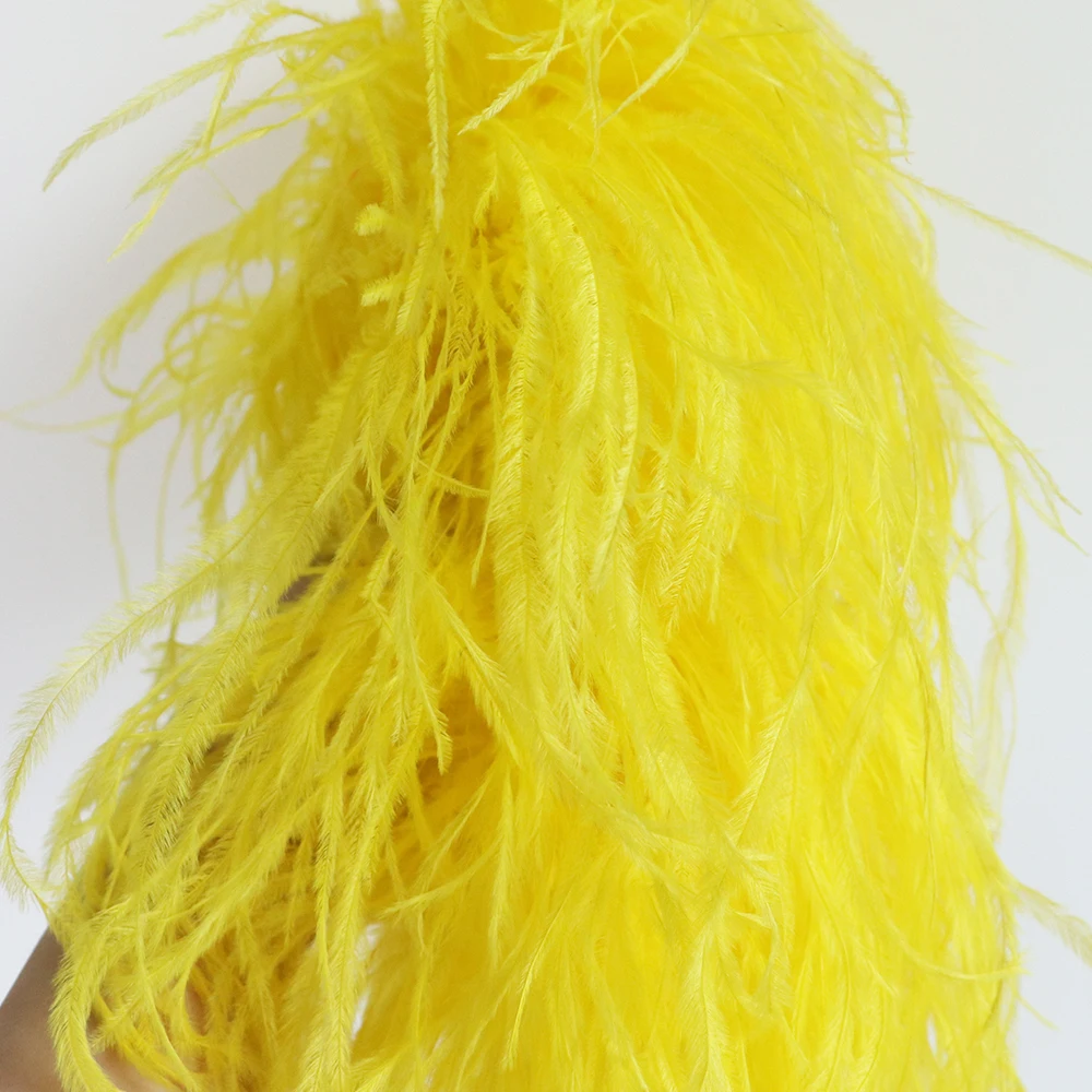 Factory Wholesale Price Fluffy 140ply Feather Scarf Sexy Robe Trim