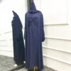 Dark blue with hijab