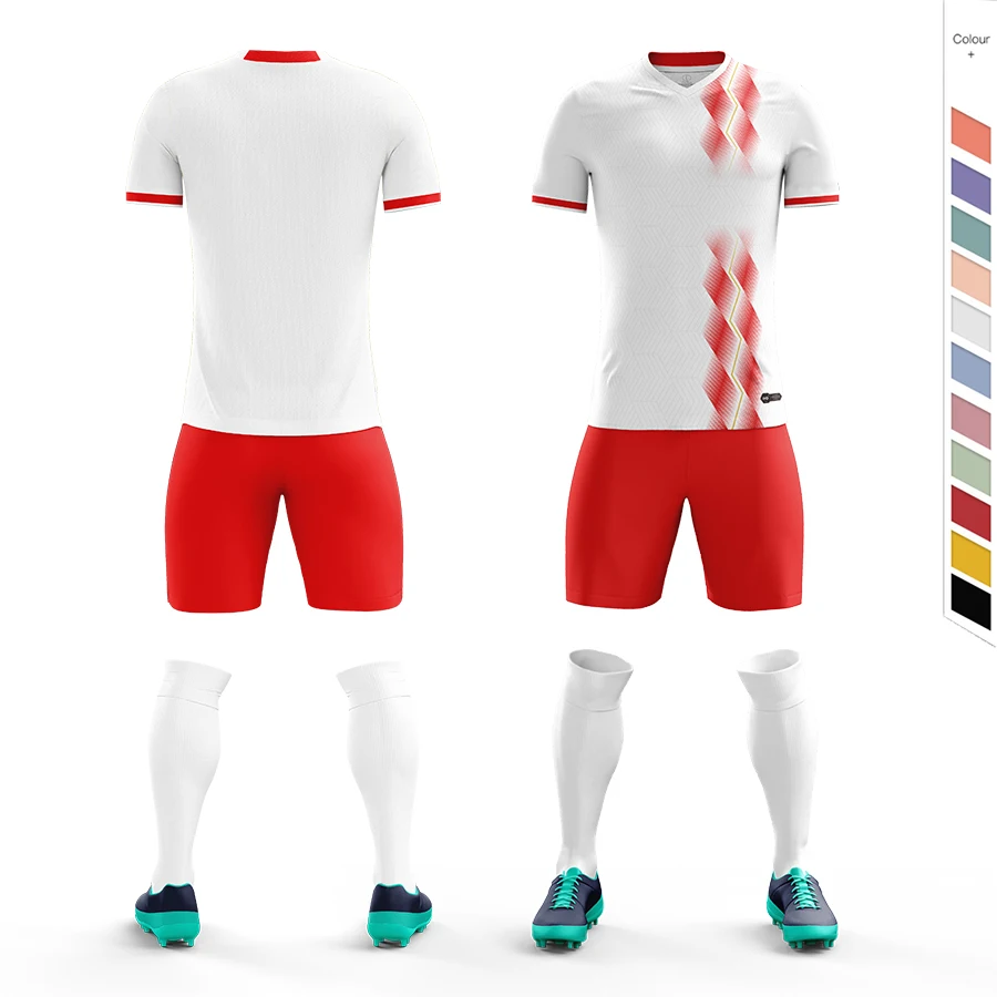 Soccer Jersey Sets Sublimation Soccer Wear For Men's Practice Football