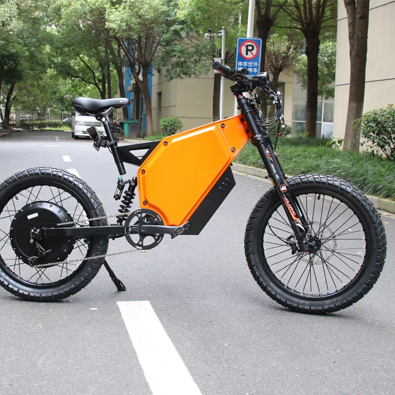 Powerful 12000W Electric Bike - Max Speed 30-50km/h, 72V Lithium Battery,  Durable Steel Frame, Designed for Performance.