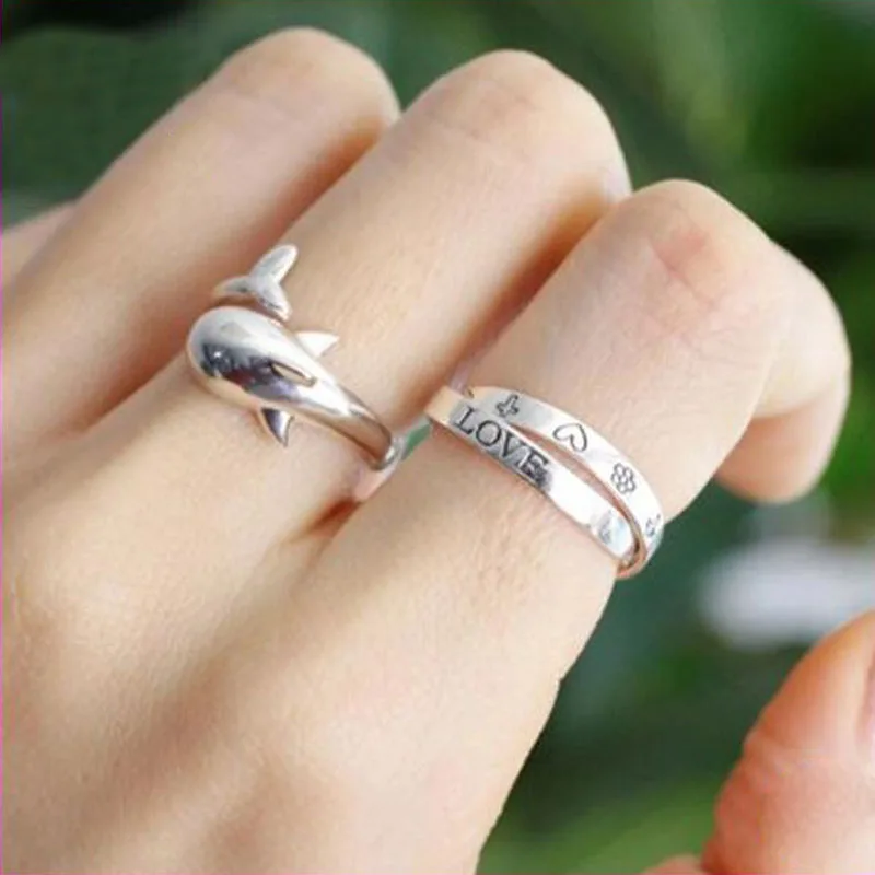 Fashion 925 Sterling Silver Dolphin Ring,2 Gram Gold Cute Animal Ring - Buy  Animal Sex Women's Ring,2 Gram Gold Ring,Dolphin Ring Product on 