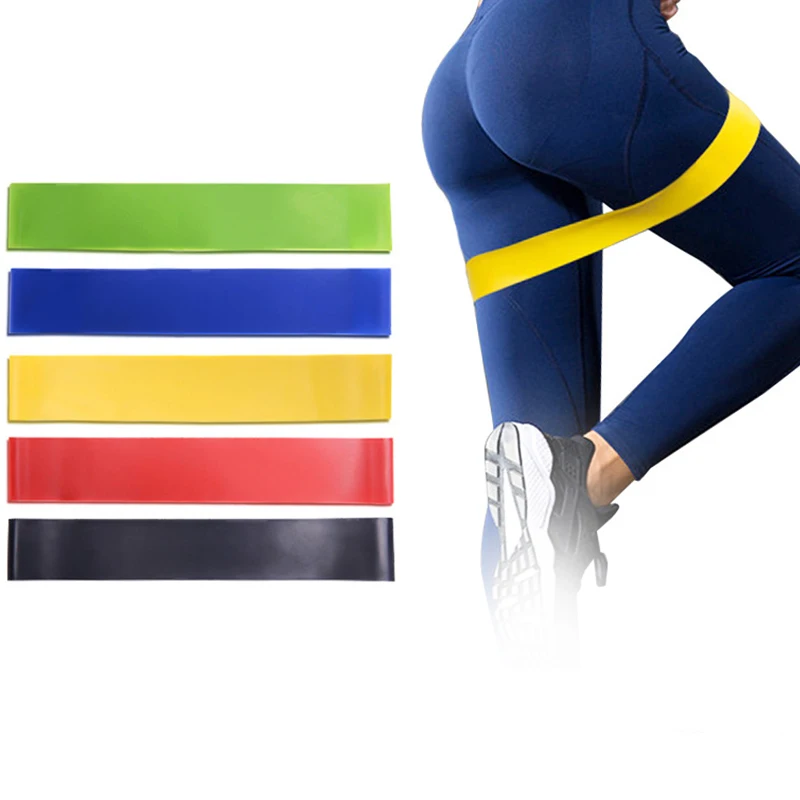 Factory Price Set  5PCS Resistance Bands Loops Fitness Yoga Training Gym Exercise Latex Rubber Bands