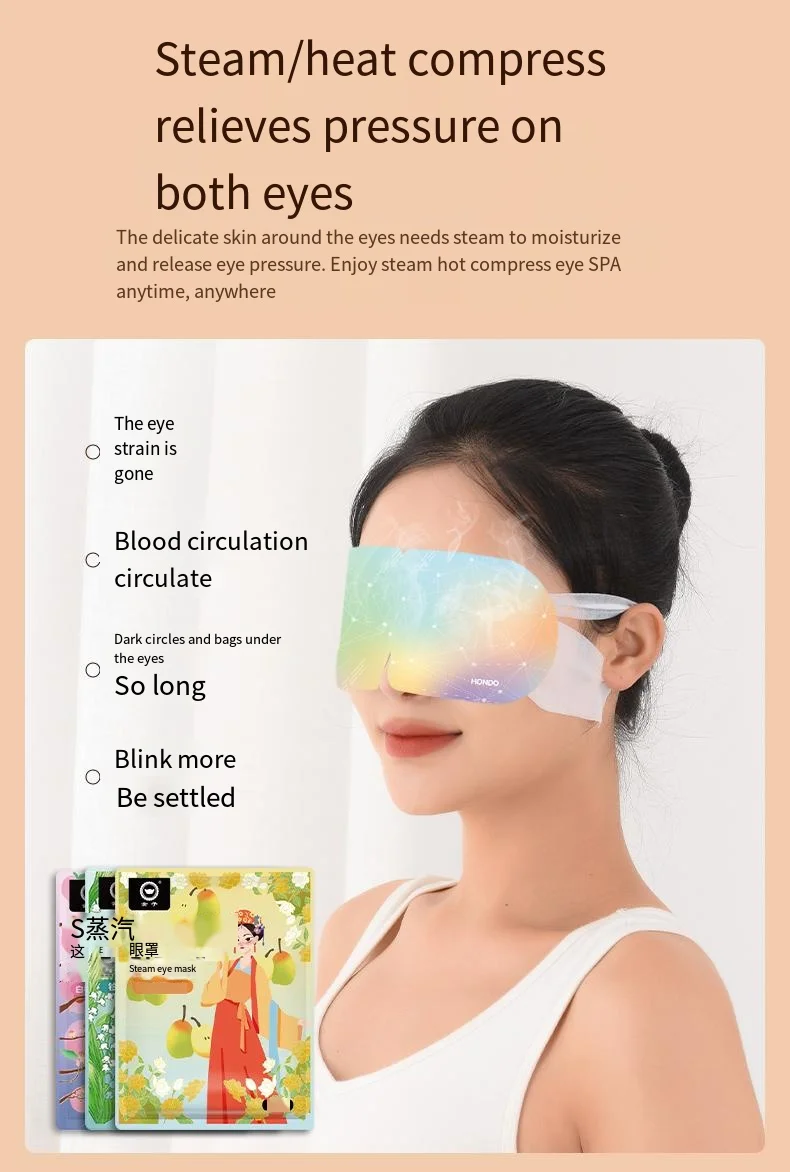 Hodaf Moisturizing Eye Patch Steam Warm Eye Mask Instant Self Heating
