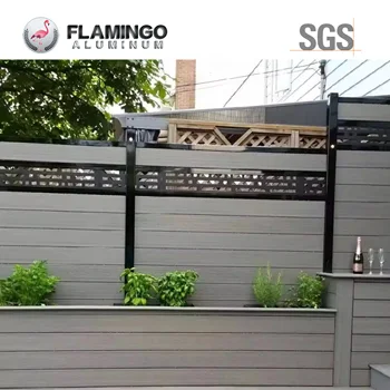 Wholesale High Quality Wood Plastic Composite WPC Fence Panel Garden Decoration Home Garden Fence