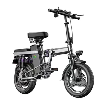Cheap Adult Electric Dirt Bike Integrated Carbon Alloy Frame 7-Speed Brushless Double Braking Fitness Scooter Folding Bike CE