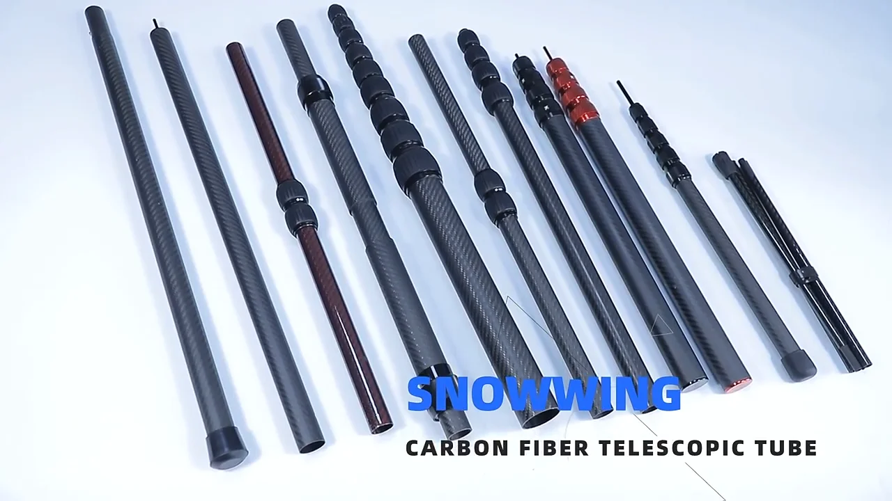 Oem High Strength 35ft 45feet 60ft Carbon Telescopic High Pressure