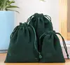 Peluche corto verde oscuro