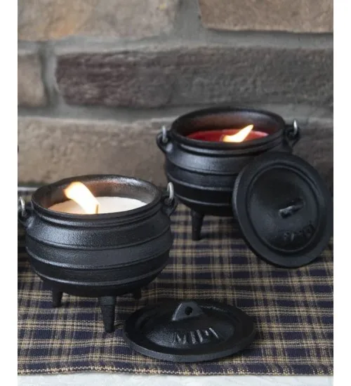 Halloween Mini Cauldron, 10 cm / 3,9 Pouces en Fonte de Fer à Fonte avec Couvercle et poignée, Porte-brûlage de l'encens de Bougie, décoration de Pot de Chaudron de Sorcellerie pour l'ornement Halloween Mini Cauldron, 10 cm / 3,9 Pouces en Fonte de Fer à Fonte avec Couvercle et poignée, Porte-brûlage de l'encens de Bougie, décoration de Pot de Chaudron de Sorcellerie pour l'ornement
