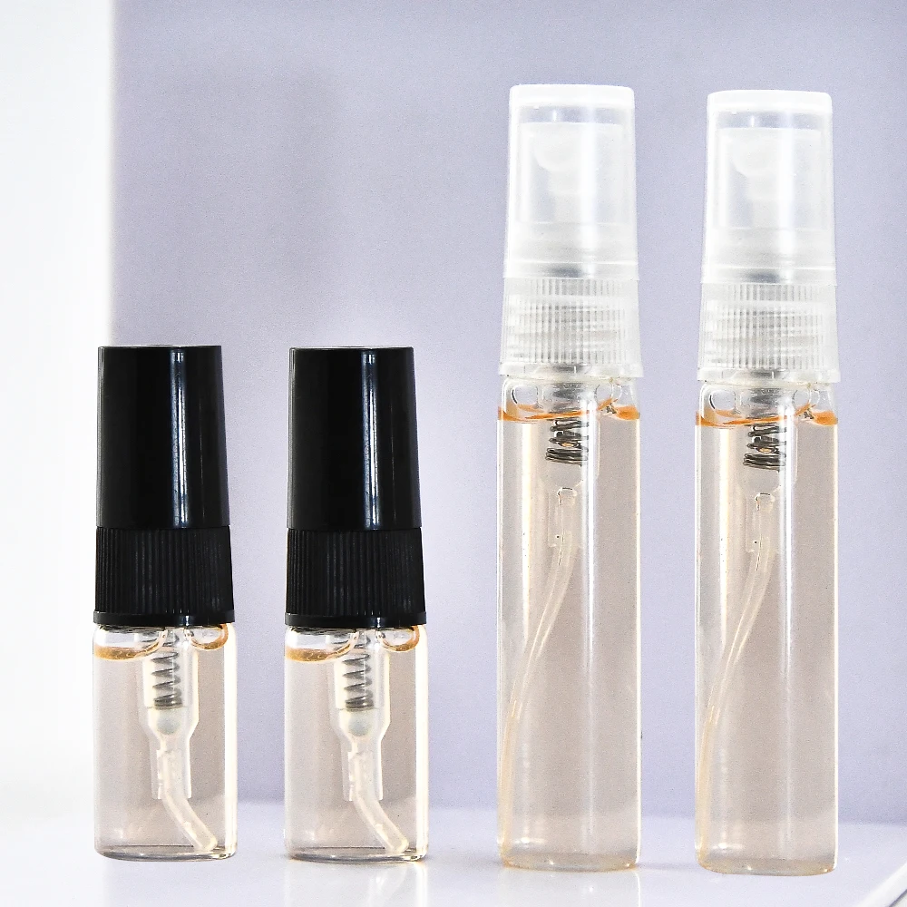 Portable Mini 2ml 3ml 5ml 10ml Empty Botol Parfum Tester Clear Glass Pump  Spray Bottle Vials for Pocket Perfume With Sprayer