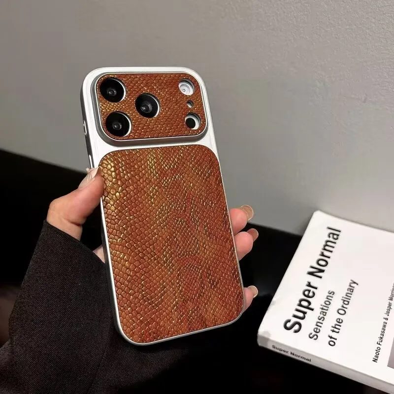 Wholesale Snake Texture Print Shockproof Mobile Phone Cases for Iphone17 Air 16 Plus Promax 15 14 13 12 11 Protective Back Cover
