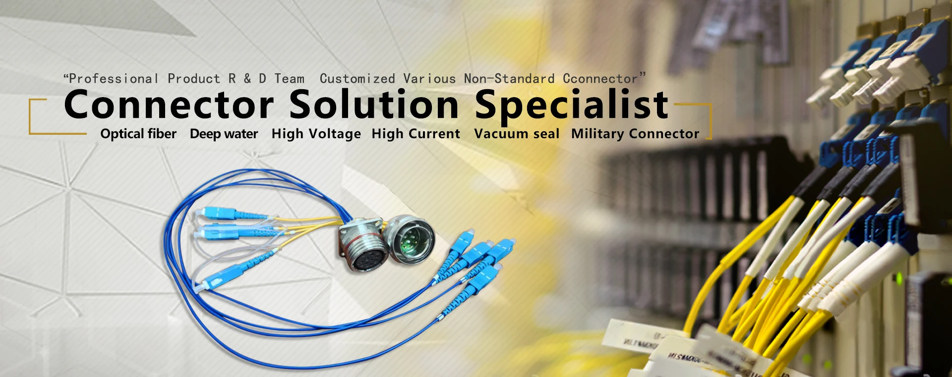 ODC-2 LC Fiber Patch Cord FTTA Outdoor Waterproof Circular Cable Plug Socket Assembly DIN Type Fiber Cable Connector Power