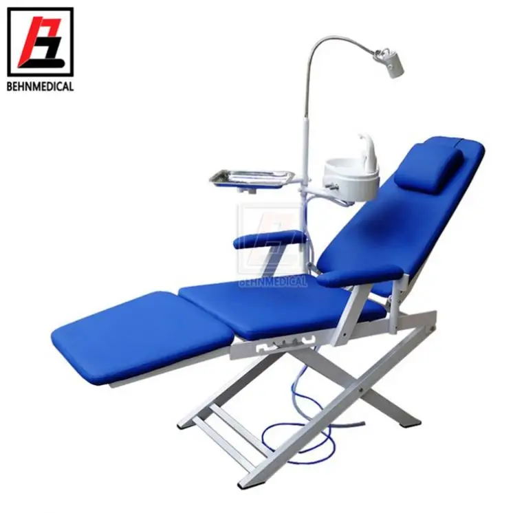 Dental Equipment Portable Dental Folding Chair Unit With Led Operating