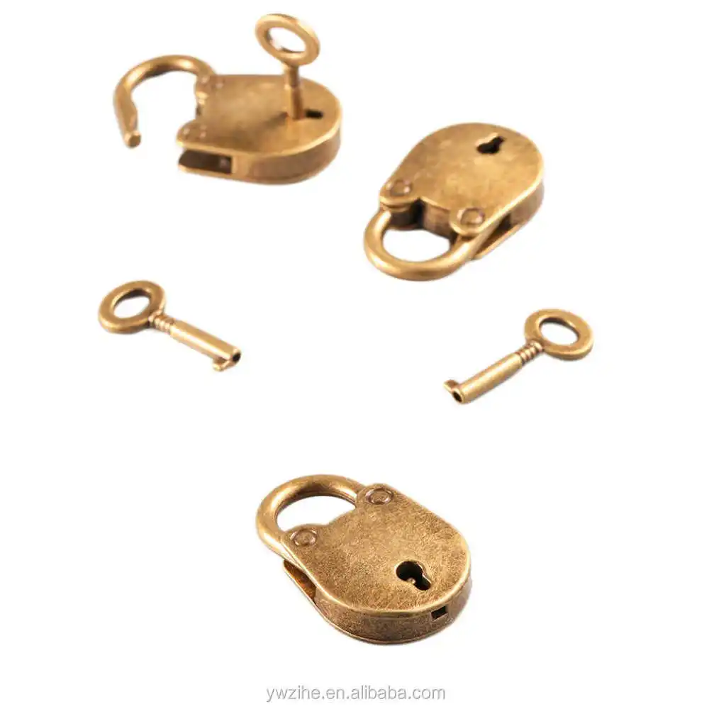 Китайский винтажный замок в старинном стиле 3 шт./компл. для ноутбука багажа ремень с античным бронзовым покрытием чемодана