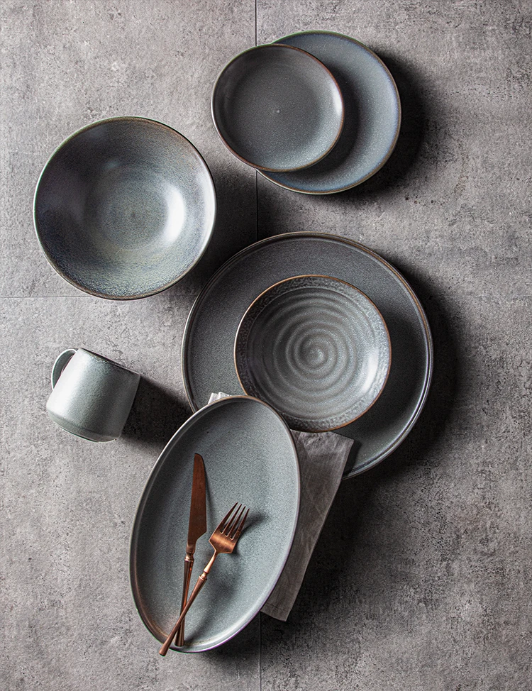 Custom Logo Porcelain Hotel Supplies Crockery Restaurant Assiettes