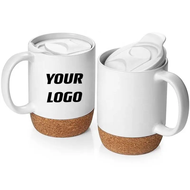 Office Home Ecofriendly Coffee Mug Reusable White Ceramic Mug Gift