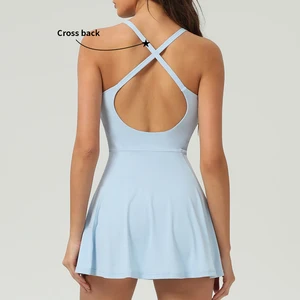 Custom Tall Women Exercise Clothing Gym Dress Athleticwear Fitness Apparel Golf Workout Tennis Dress Girl