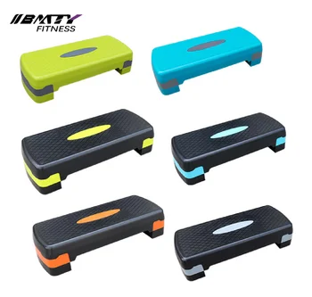 BM Adjustable Aerobic Step Platform - Non-Slip Fitness Stepper for Home Gym Workouts