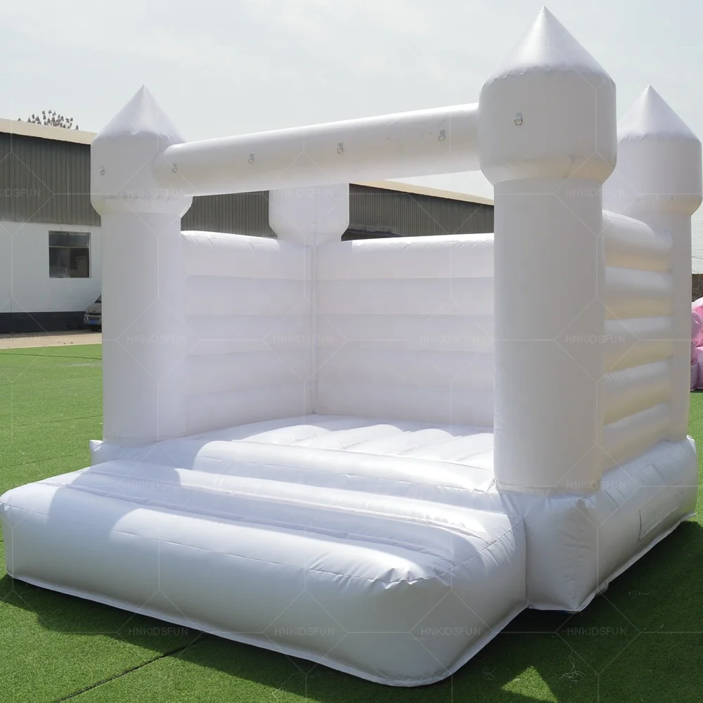 Pastel Wedding Bounce House White Inflatable Wedding Bounce Bouncy ...