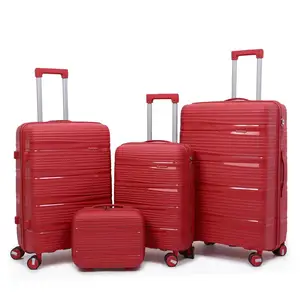 Luxury Suitcase Wholesale Large Modern Designer Vintage Carry-On Luggage Sets Unisex Polypropylene Traveling