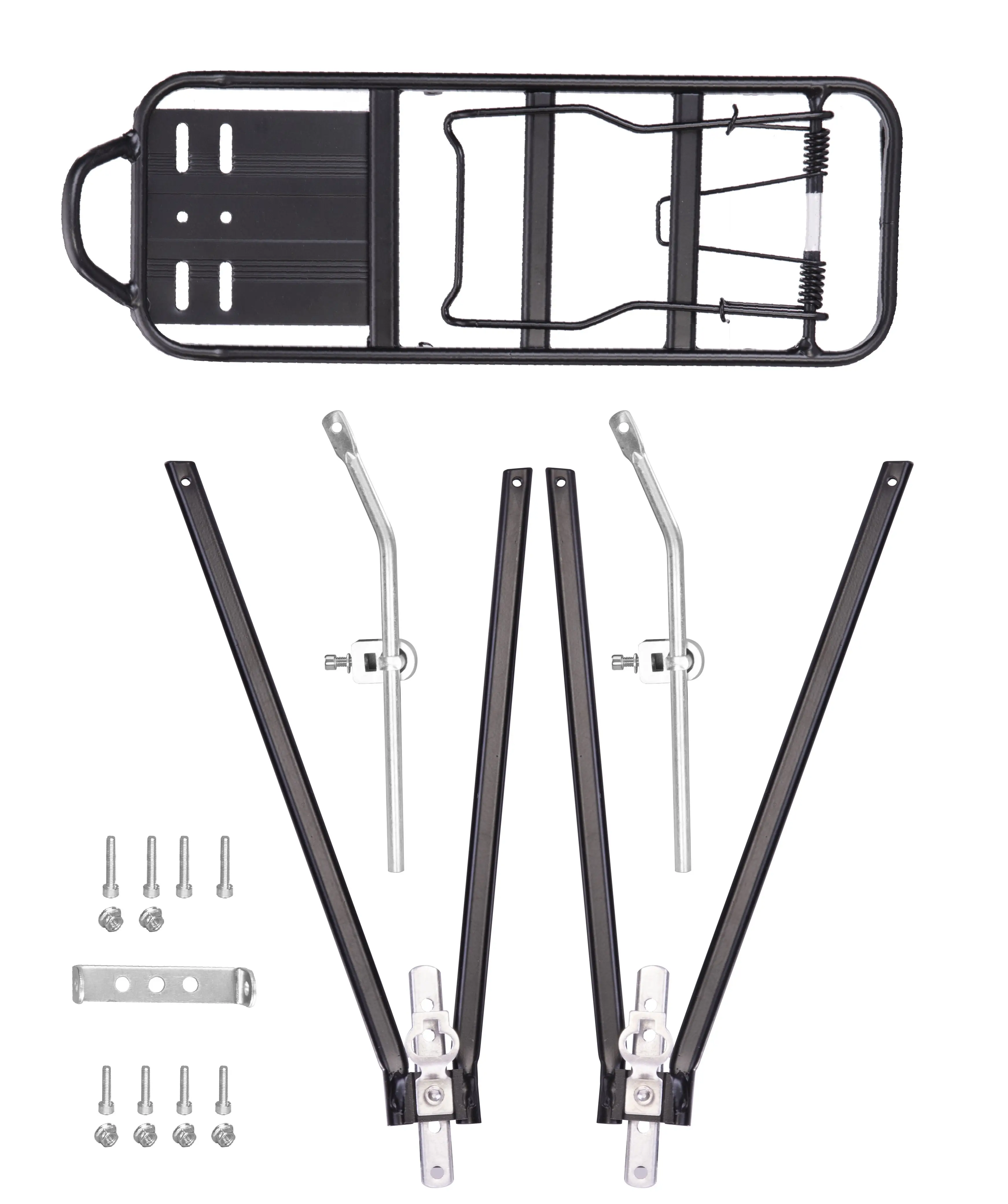 110 lbs capacity adjustable rear bike rack carrier luggage cargo bicycle accessories