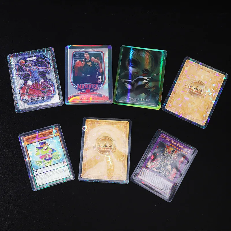 Wholesale Custom PVC Free Transparent Holographic Heart Star Card