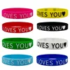 colorful Faith silicone wristbands, 16 per set