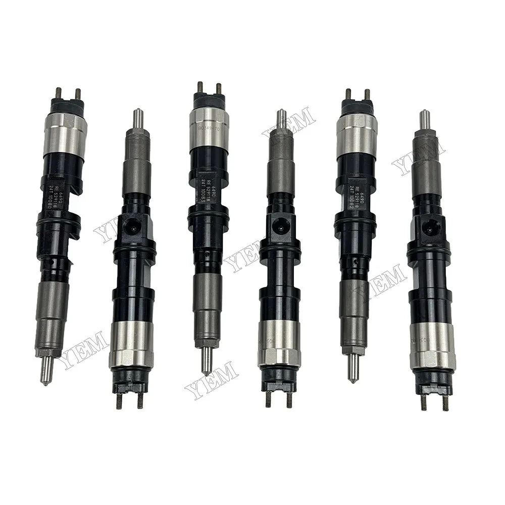 Compatible for John Deere 6068 Injector Assembly 095000-6490 RE529118 Replacement Engine Repair Kit 2