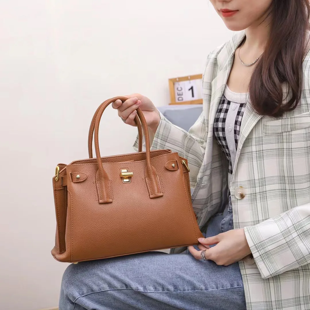 2023 New Luxury Genuine Leather Large Capacity Handbag For Women Design ...