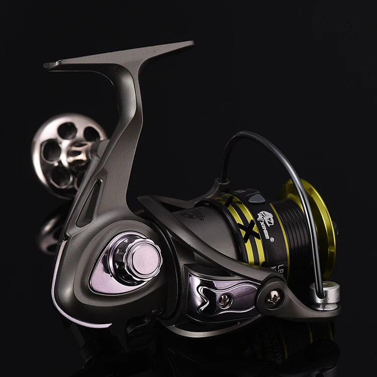 aqst fishing reel AQST High Quality XF1000-6000 Metal Spool Reel Fishing Spinning Reel  Saltwater Stream Lake River Use 5.1:1 Gear Ratio Left Hand