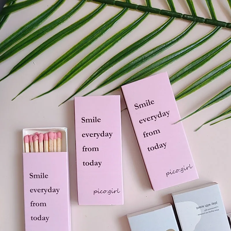Matchbox Cheap Bulk Safety Matches Custom Wholesale Safety Pink Matches Box Safety Match Box With Stick