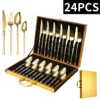 Iridescent 16-piece set (gold wooden box)