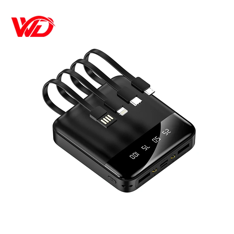10000mAh Mini Power Bank LED Power Display PoverBank Portable External Battery Charger Powerbank for iPhone 13 12 Xiaomi 10
