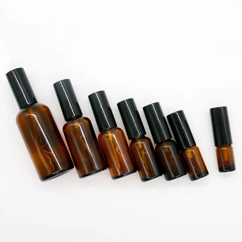 5ml-100ml Frosted Fine Mist Glass Spray Bottle Empty for Perfume and Skin Care Serum Pump Sprayer Carton Packing
