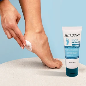 Custom Natural Plant-Based Moisturizing and Deeply Nourishing Lactic Acid Foot Cream Dead Skin Removal for Dry Cracked Feet