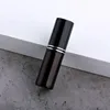 Black bottle with double line cap