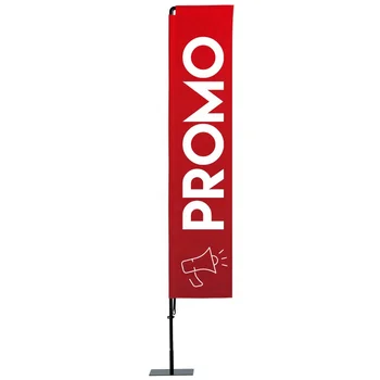 Custom Outdoor Business Advertising Festival Sports Feather Flag Waterproof Beach Promotional Flag Banners