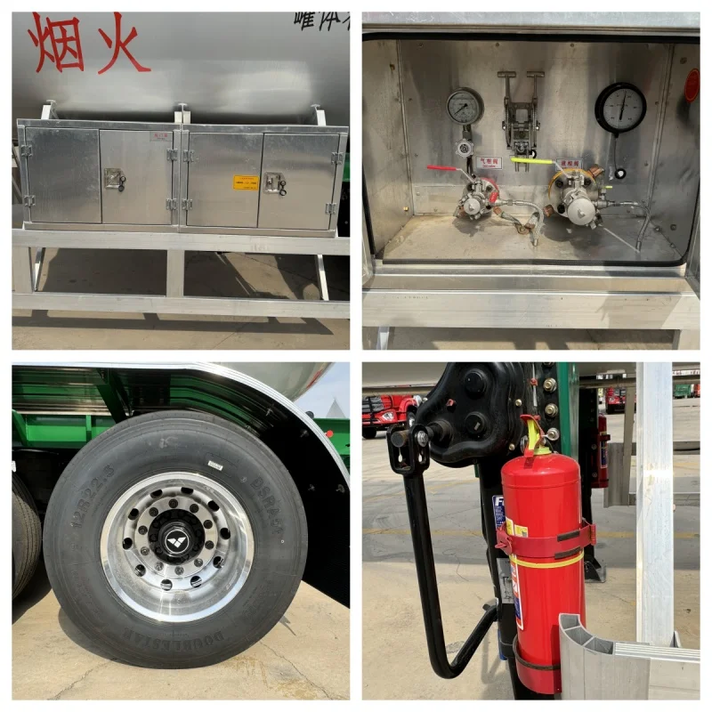 3-Axle 49 Cubic Meters Steel Semi Trailer for Dangerous Goods Liquefied Petroleum Gas & Anhydrous Ammonia Tank Truck