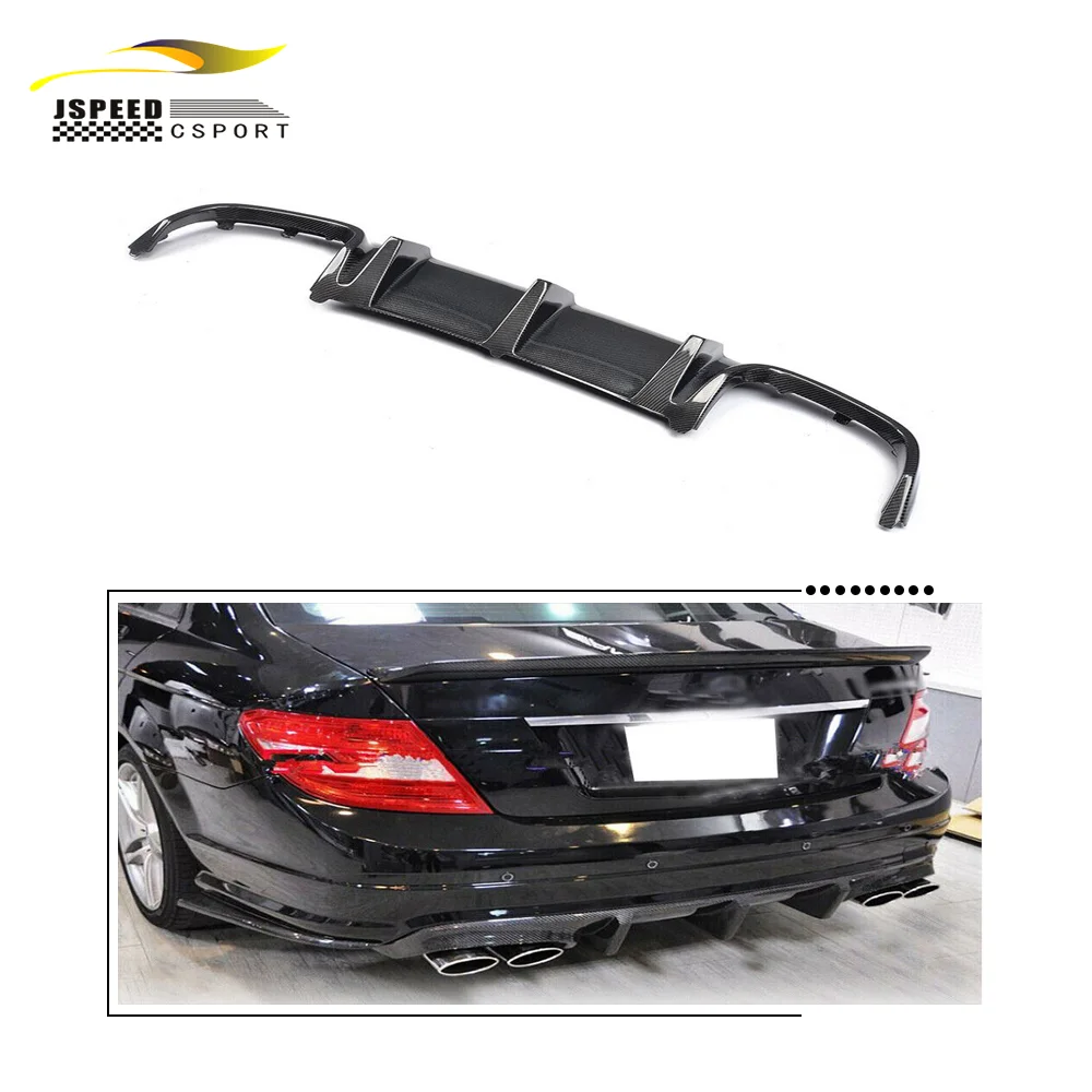 メルセデスベンツW204C300 C63 AMG08-11用カーボンファイバーリア