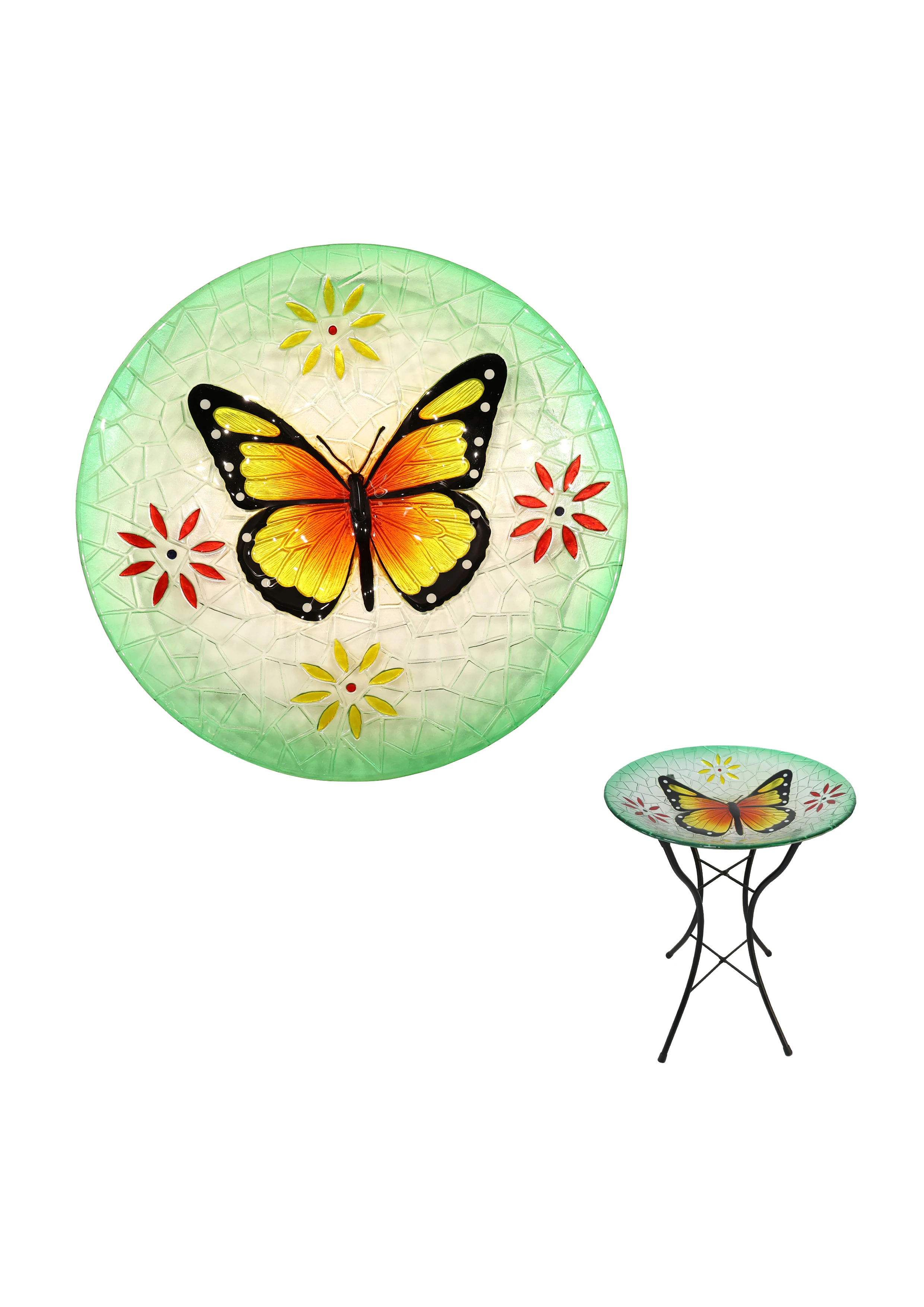 Butterfly Pattern  Bath Eco Friendly Flower Bird Bath