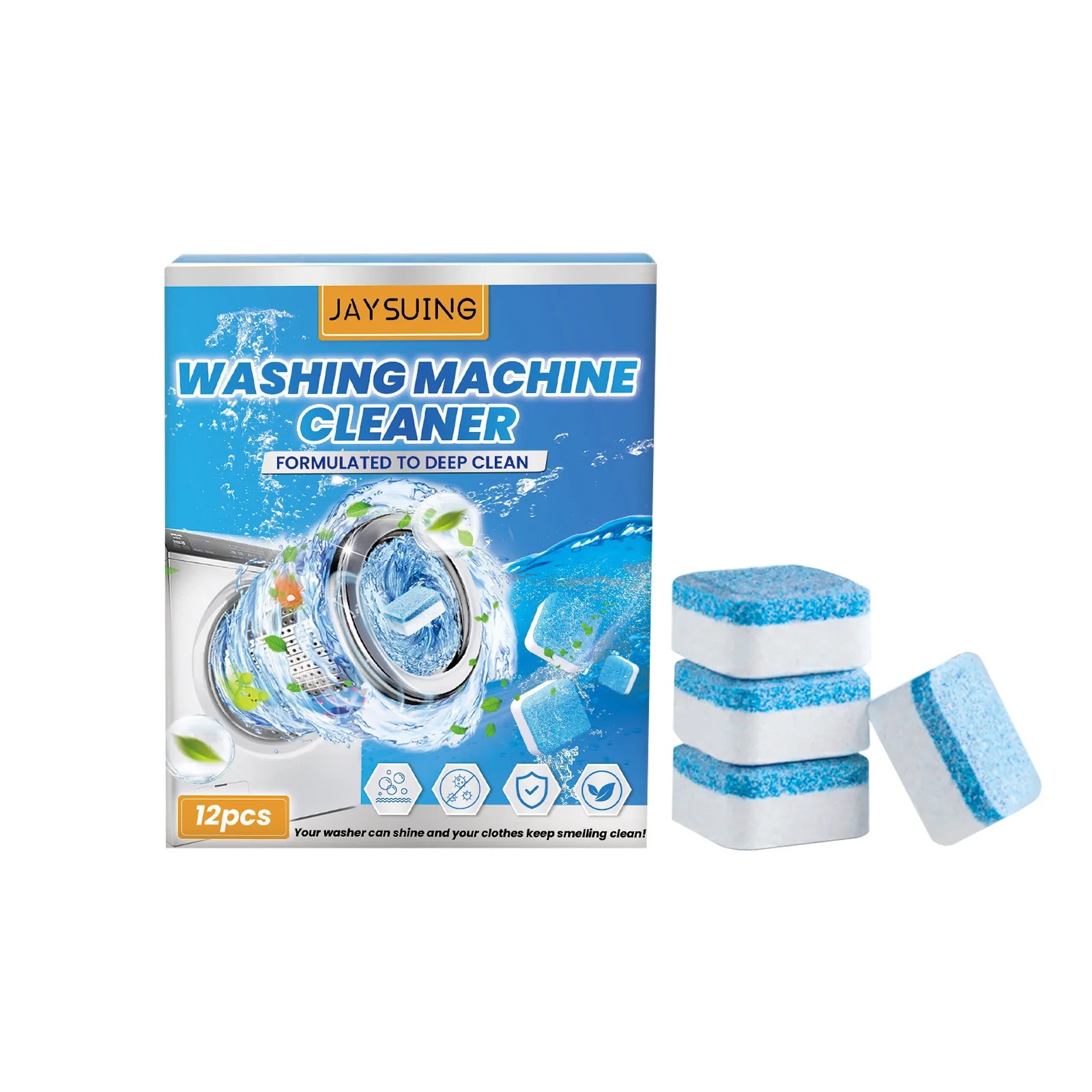 Jaysuing Washing Machine Drum Cleaner Deep Cleaning Stain Remove ...