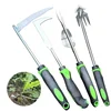 4Pcs Dual-color Plastic Handle Garden Weeding Kit,
