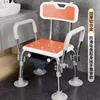 Dossier, accoudoirs et abattant WC orange avec grande ventouse