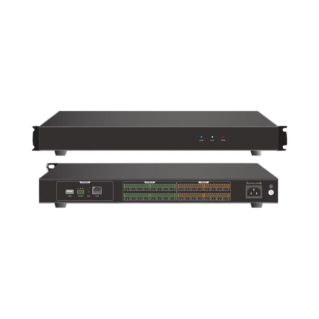 Auto Gain Echo Cancellation Audio Processor with 16x16 Matrix and Signal Generator for Conferences