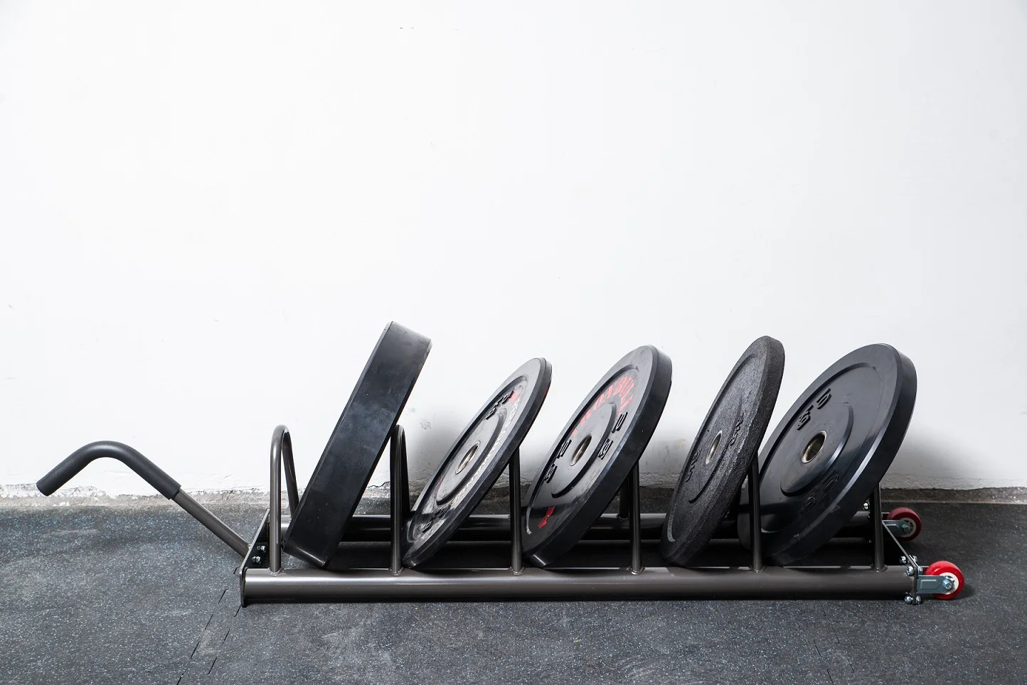 Horizontal Weight Plate Rack Organizer Storage With Steel Frame And