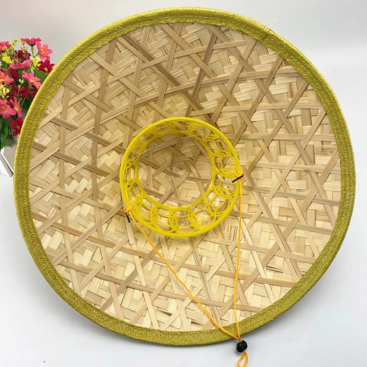Handmade China Straw Bamboo Sun Hat Farmer Fishing Rice Hat