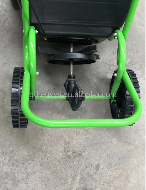 ECHO 85 Lbs. Capacity Hopper Professional Push Broadcast Spreader For Grass Seed And Fertilizer With Hopper Grate And Cover Rb 85