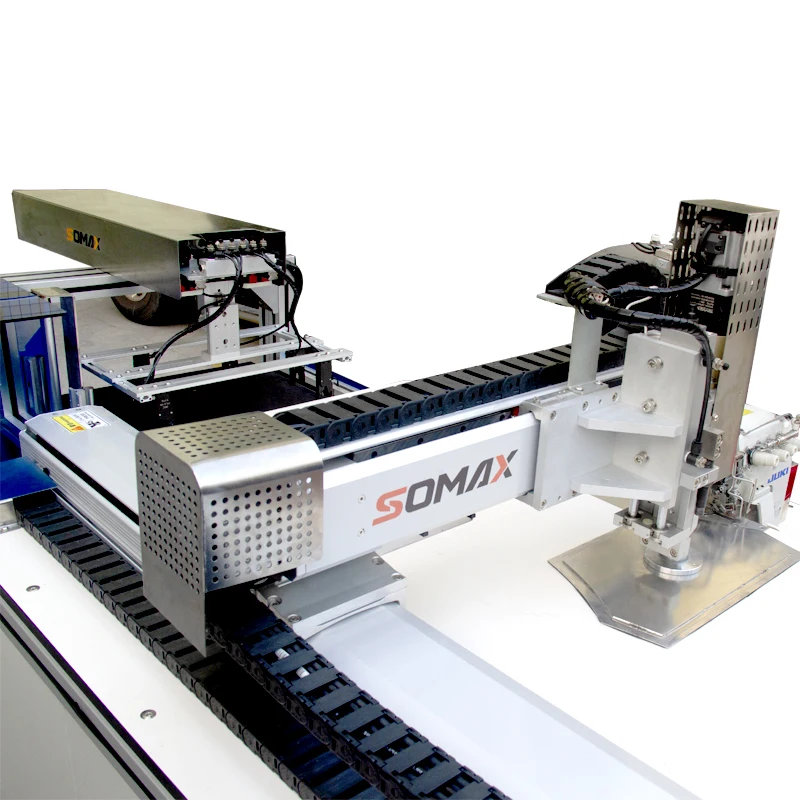 Smart SOMAX SM-21S Easy Operation Multifunctional Overlock Template Machine Full Automatic Sponge Ball Mop Sewing Machines