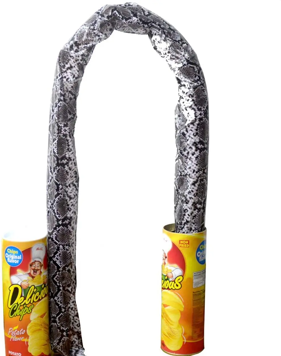 Potato Chip Snake In A Can Gag Gift Prank Funny Scary Shock Halloween V7 I.175752012