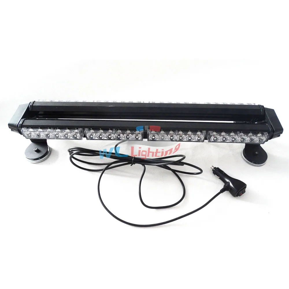 Белый янтарь, 26 дюймов, 54 светодиода, аварийное предупреждение, световой стробоскоп на крыше с магнитной основой для плуга или буксировочного грузовика