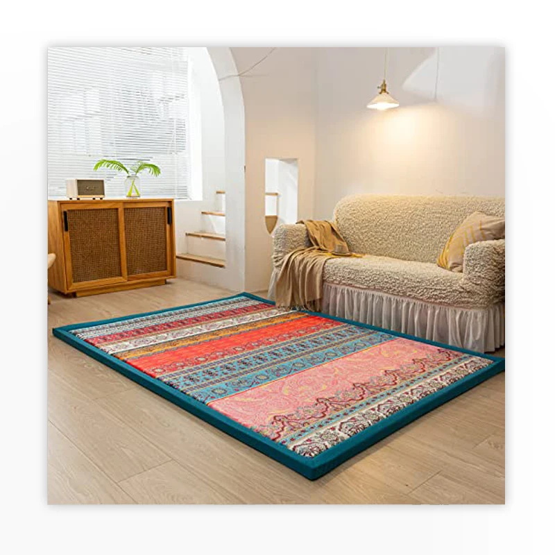 Customized Extra Large Printed Flannel Kids Crawling Mellow Mat Tatami Rug Printed Memory Foam Thick Carpet